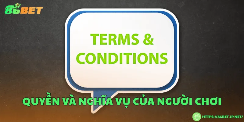 Điều Khoản Điều Kiện 86BET – Hướng Dẫn Sử Dụng An Toàn Quyền và nghĩa vụ của người chơi